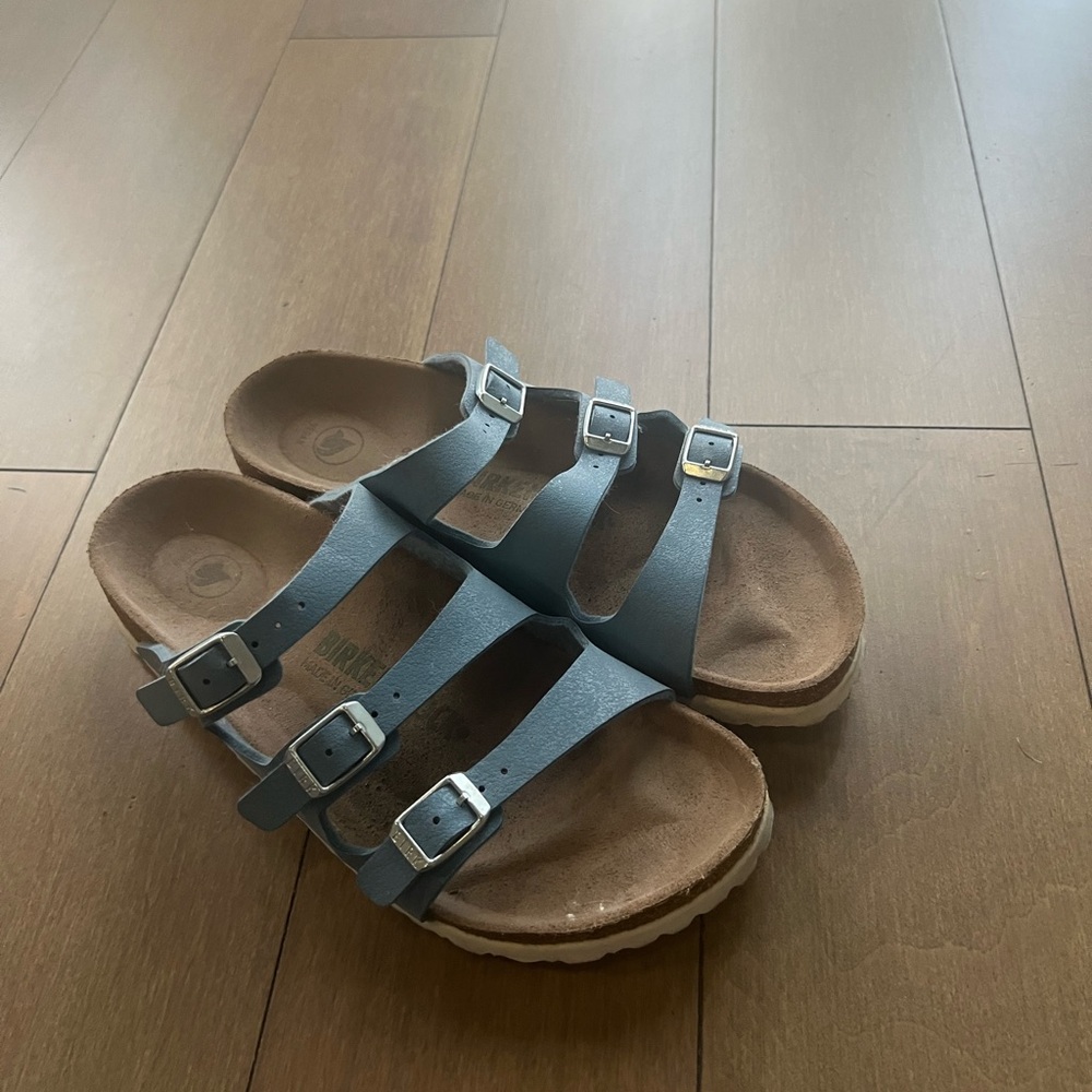 Birkenstock Women's Florida VEGAN Sandals Brushed Dove Blue EU 38 US 7-7.5 - Picture 9 of 10